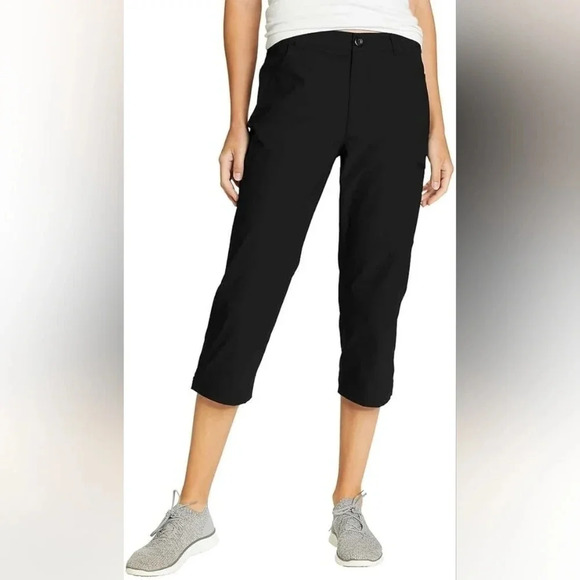 Eddie Bauer Capri Pants Color Black Size 6 Short - Picture 1 of 15